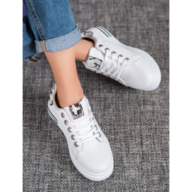 Diamantique Sportskor På Plattformen vit 2