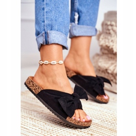 PS1 Dam tofflor på korkbågar Wendy Black svart 1