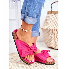 PS1 Tofflor för kvinnor på korkbågar Wendy Fuchsia rosa 2