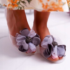Lu Boo | Gummi Ballerinas Meliski Blommor Vit Candela 2