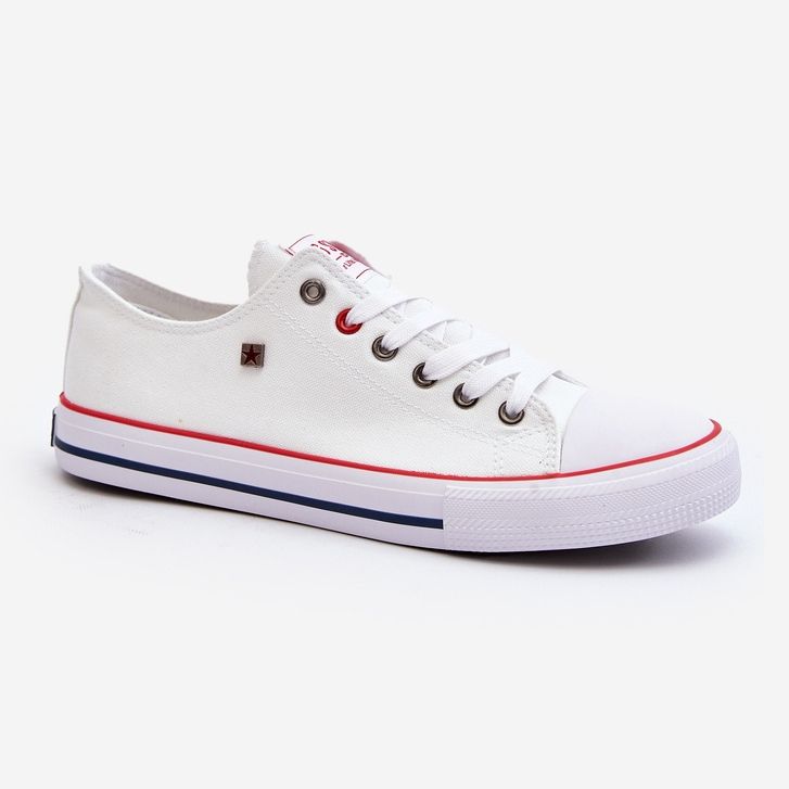 Big Star Low Mäns vita sneakers T174102 1