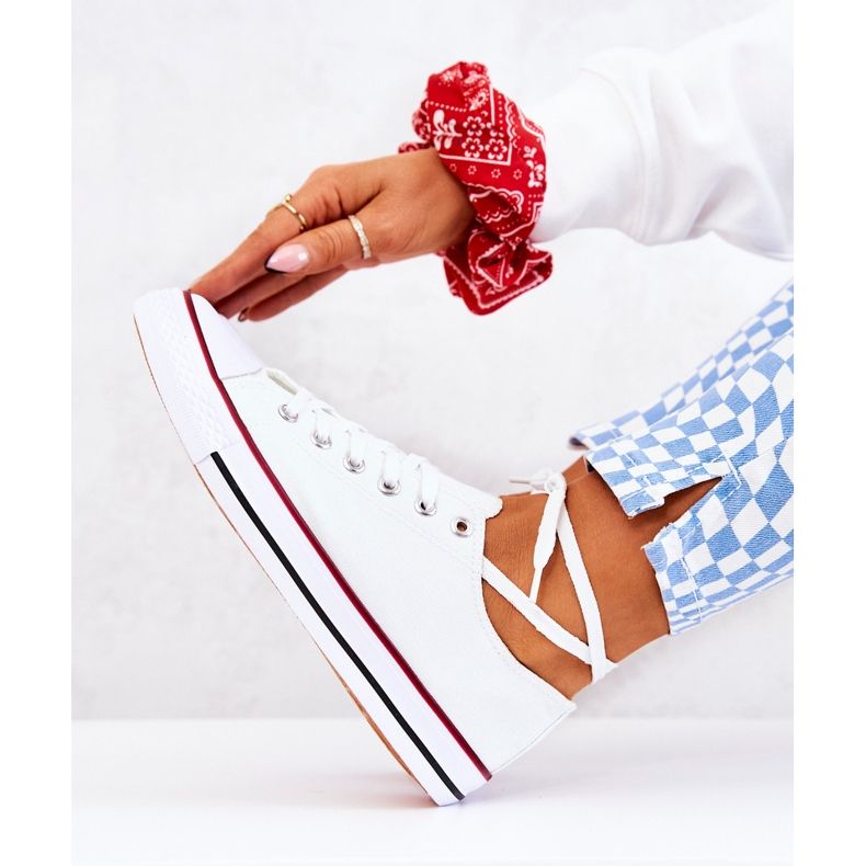 PS1 Vita klassiska sneakers för kvinnor Omerta 1