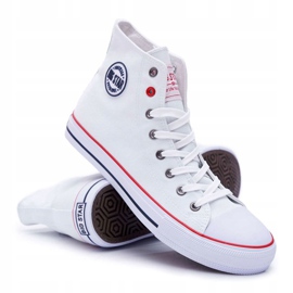 Big Star High män vita sneakers T174106 1
