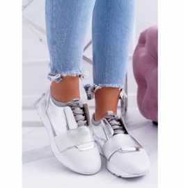 Lu Boo Silver Sportskor Dam Madoni grå 1