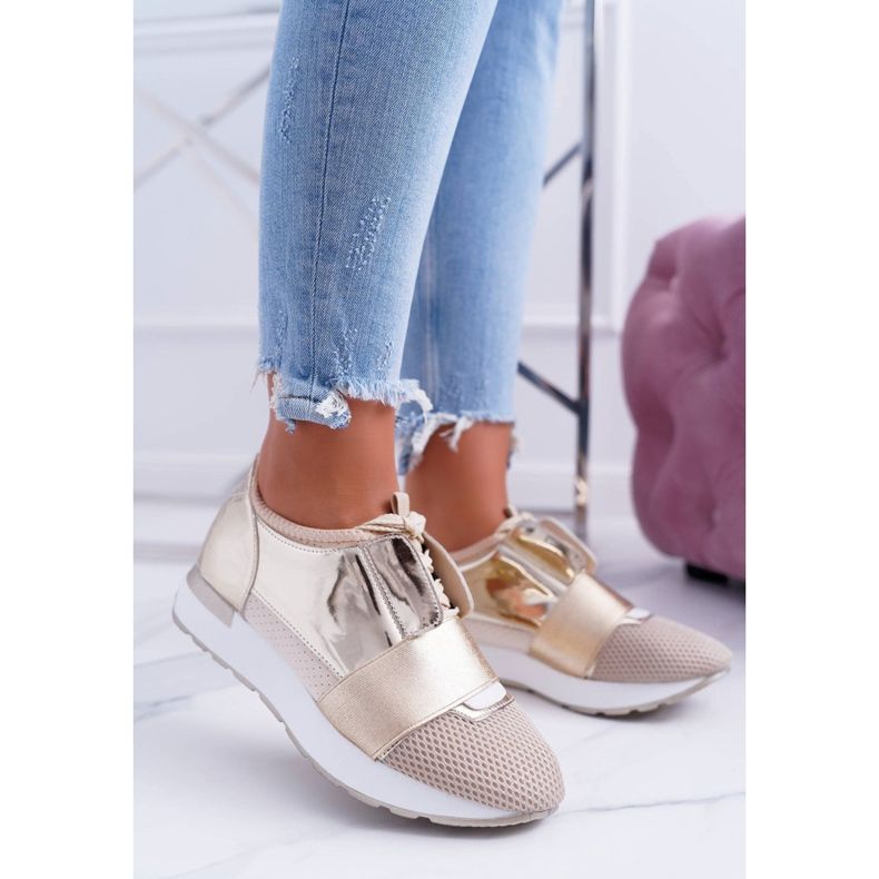 Lu Boo Guld Sportskor Madoni gyllene 1