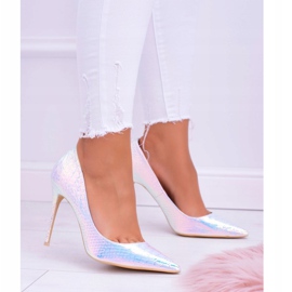 Kvinnors höga klackar Lu Boo Spitz Pink Gasoline Glam mångfärgad 2