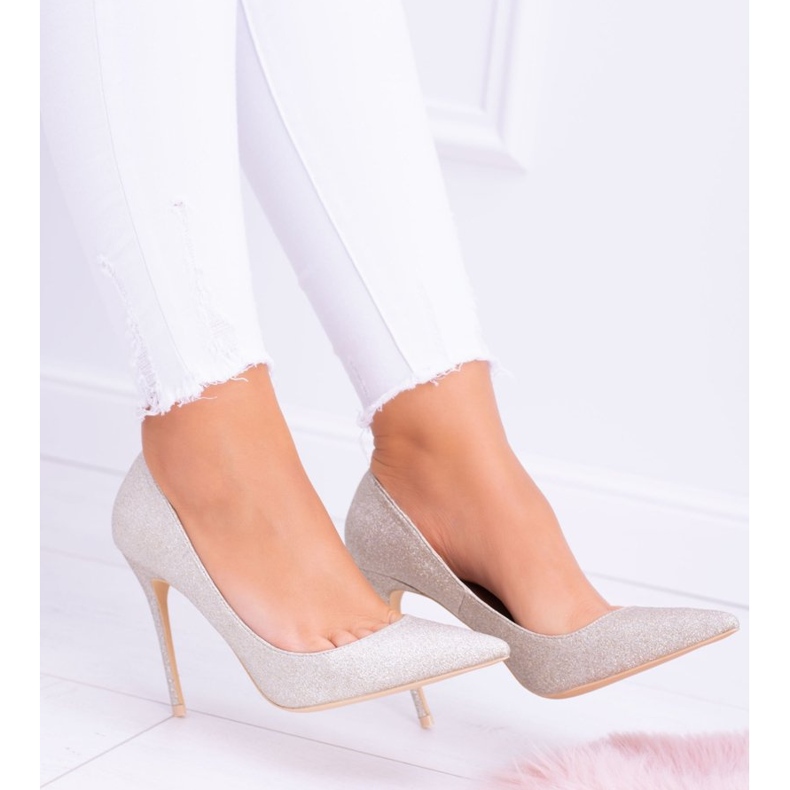Lu Boo Glitter Gold Shining High Heels gyllene 2