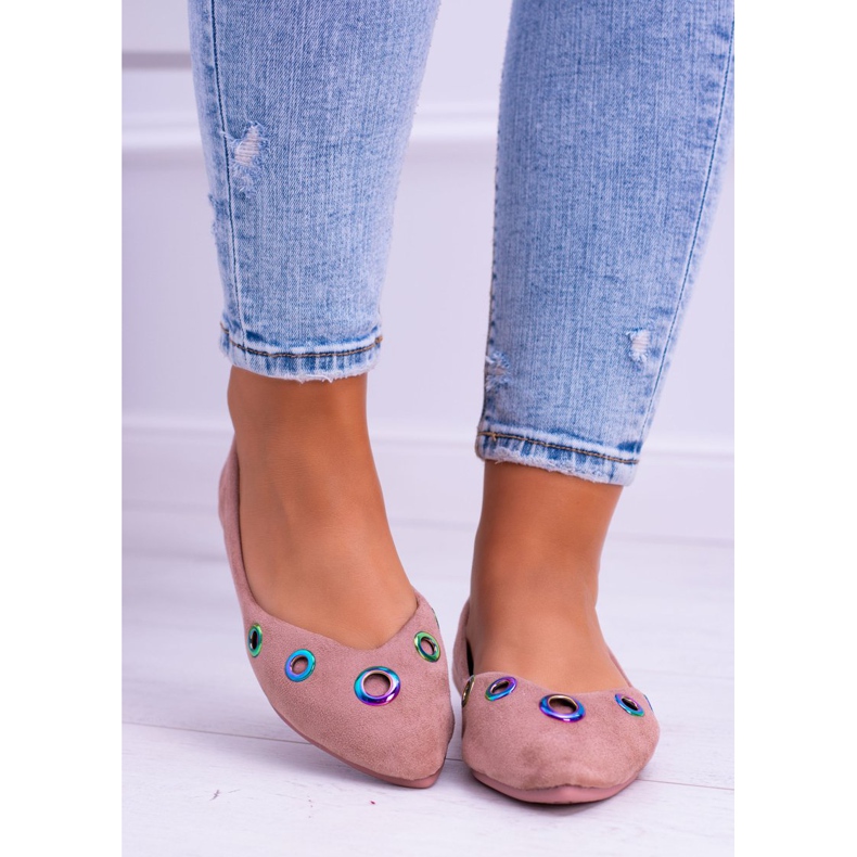 Lu Boo Pink Ballerina In Octavia Spitz Gasoline Eyelets rosa 2