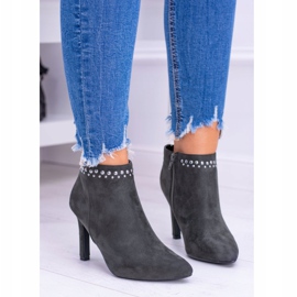 Vinceza Olivstövlar för kvinnor på en högklackig nit Bemi grön 2