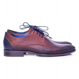 Nikopol bruna läder Brogues skor för män traditionella 2