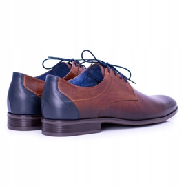 Nikopol bruna läder Brogues skor för män traditionella 3