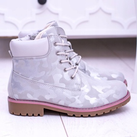 EVE Barn gråa varma ungdomsstövlar Trappers MoroStyle 2