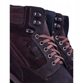 Neex svart läder mäns varma stövlar Grigor 1