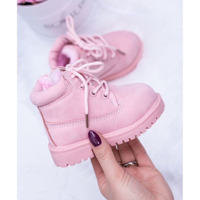 FRROCK Barns isolerade fällare stövlar pulver rosa Dexter 2