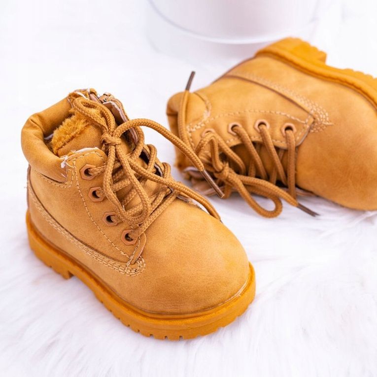 FRROCK Barns Warm Trappers stövlar Camel Dexter brun 2