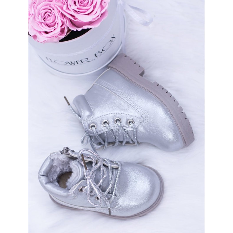 FRROCK Barns silverisolerade Trappers Dexter -stövlar 1