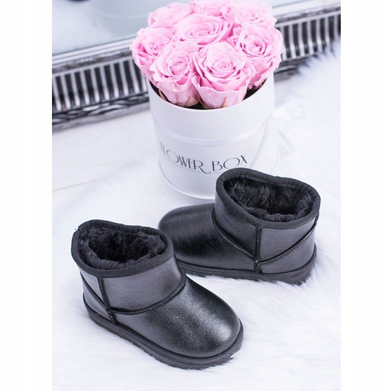 FRROCK Varma svarta Scooby snöskor för barn 2