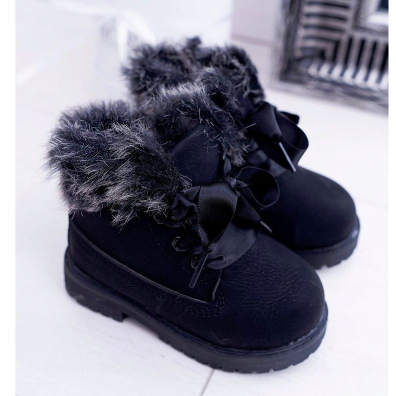 FRROCK Barnens svarta varma stövlar Fobos 1