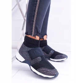 Kvinnors sportskor Lu Boo med strumpa Svart Glitter Phantom 1