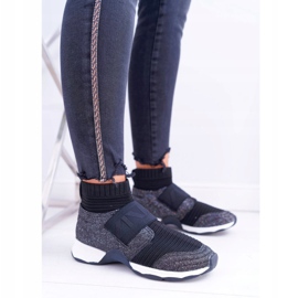 Kvinnors sportskor Lu Boo med strumpa Svart Glitter Phantom 2