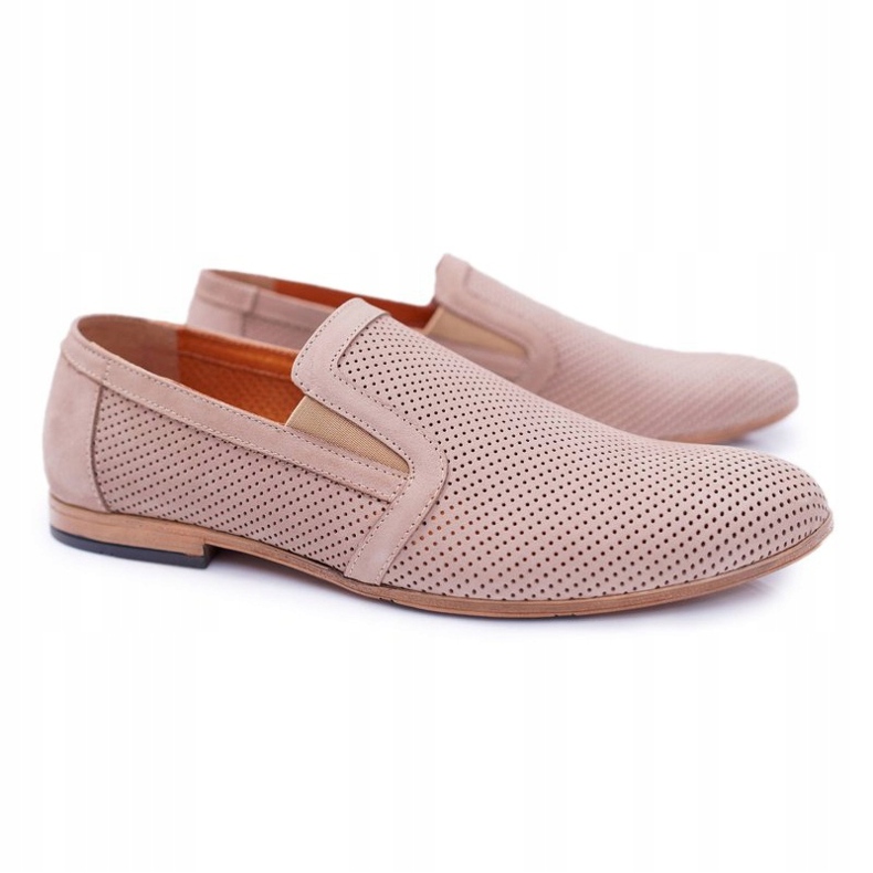 Beige Bednarek Munero Slip-On Loafers för män 1