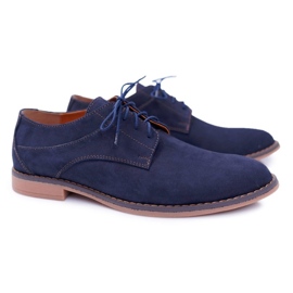 Bednarek Polish Shoes Brogues herr Bednarek Nubuck Navy Atletos blå 1