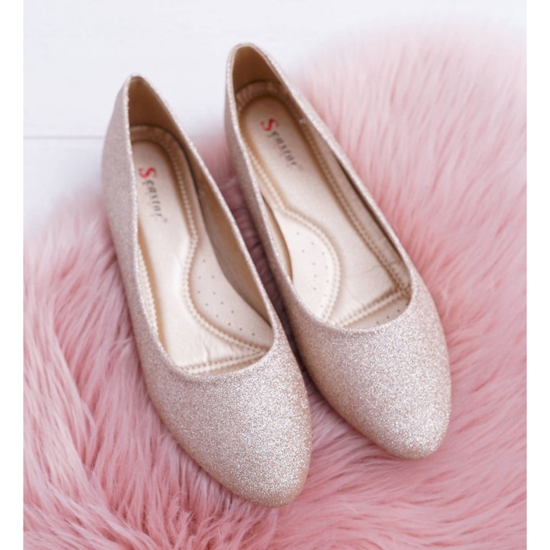 PS1 Ballerinor för kvinnor Glitter Golden Fifi gyllene 2
