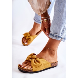 NFR Kvinnors gula tofflor på korkbågen Wendy 1