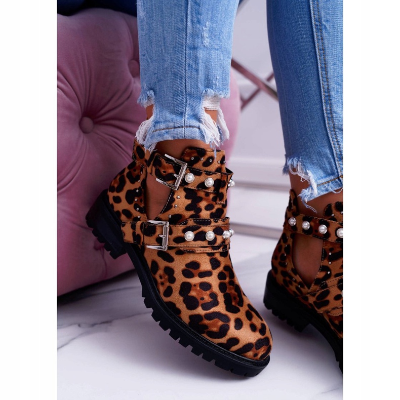 NFR Panther stövlar med utskärningar Cadenza brun 2