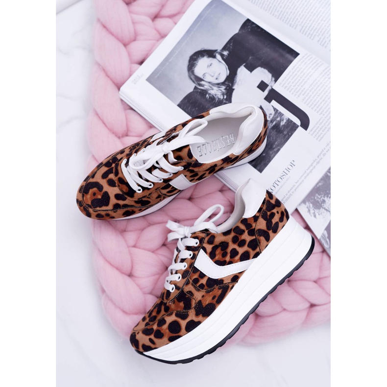 NFR Kvinnors sportskor Leopard SportFreak brun 1