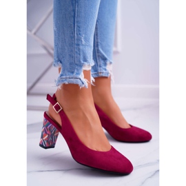 Dampumps på hälen Sergio Leone SK788 Fuchsia Lati rosa 1