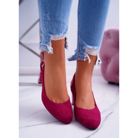 Dampumps på hälen Sergio Leone SK788 Fuchsia Lati rosa 2