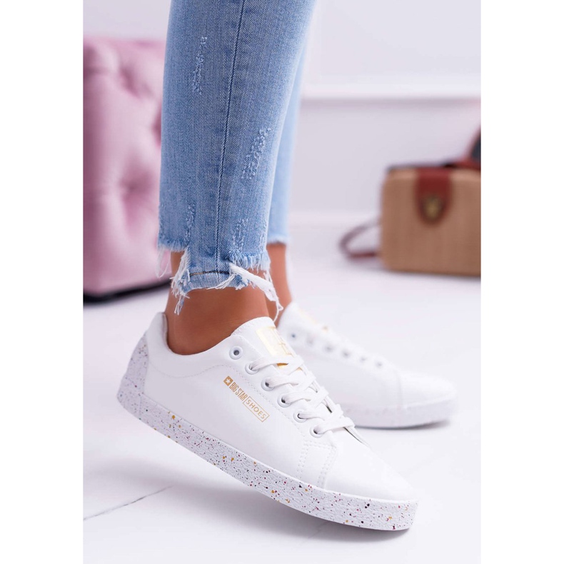 Damskor Big Star Red Star White AA274A007 vit 1