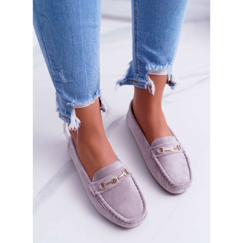 CON Dam Loafers Light Eco-mocka Lila Pink Think rosa 2