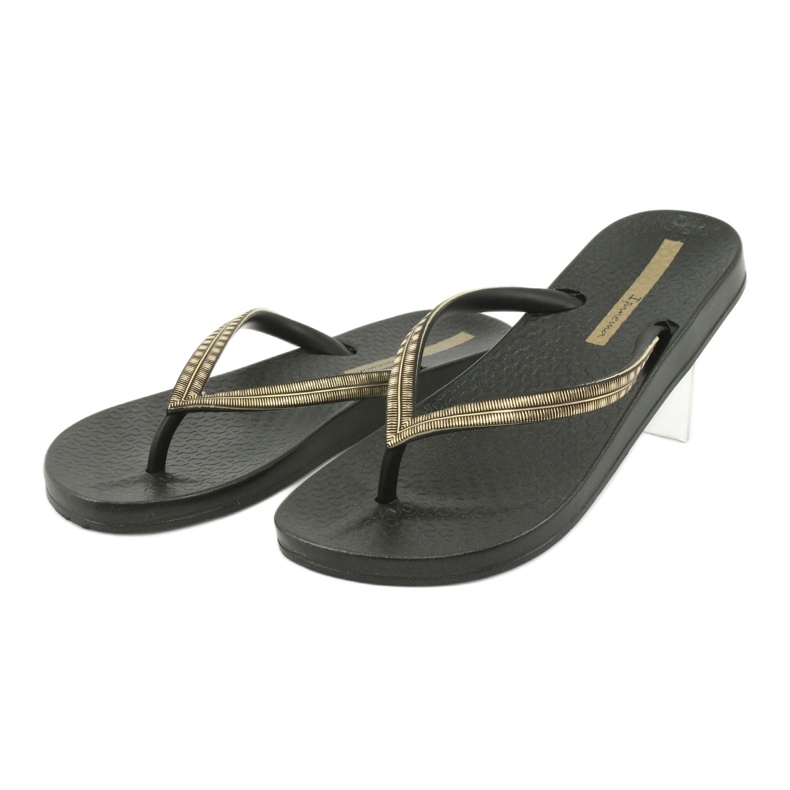 Ipanema 82763 svarta flip-flops gul 2