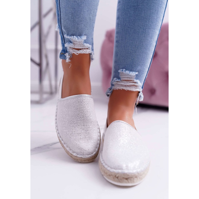 Dam Espadrilles Big Star Flätad Sula Silver DD274770 grå 2