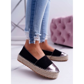 Kvinnors Espadrilles Black Ringer -plattform svart 1