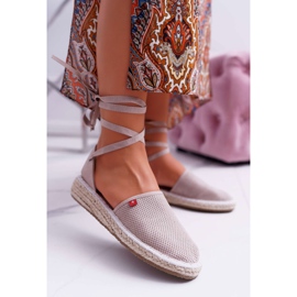 Kvinnors Espadrilles Big Star On Beige Platform DD274A193 1