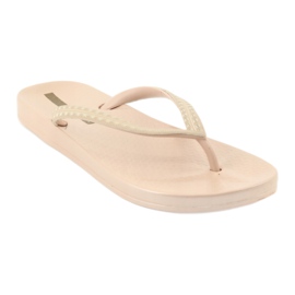 Ipanema 82763 beige flip-flops gyllene 1