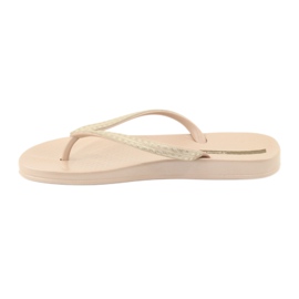 Ipanema 82763 beige flip-flops gyllene 2