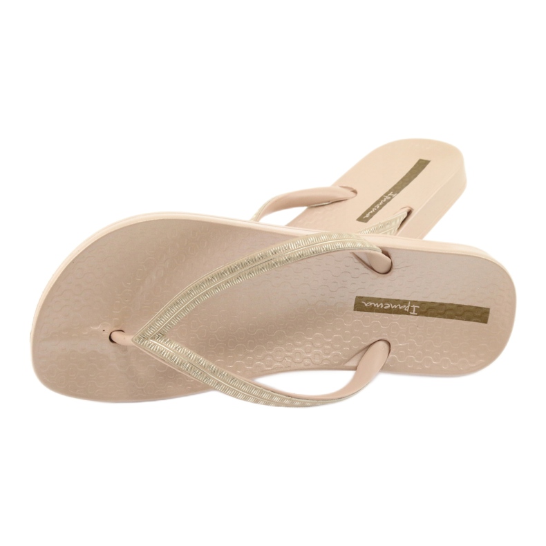 Ipanema 82763 beige flip-flops gyllene 4
