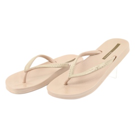 Ipanema 82763 beige flip-flops gyllene 3