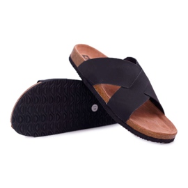 Tofflor för män Big Star Black DD174603 svart 1