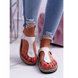 Kvinnors vita flip-flops Big Star DD274130 2