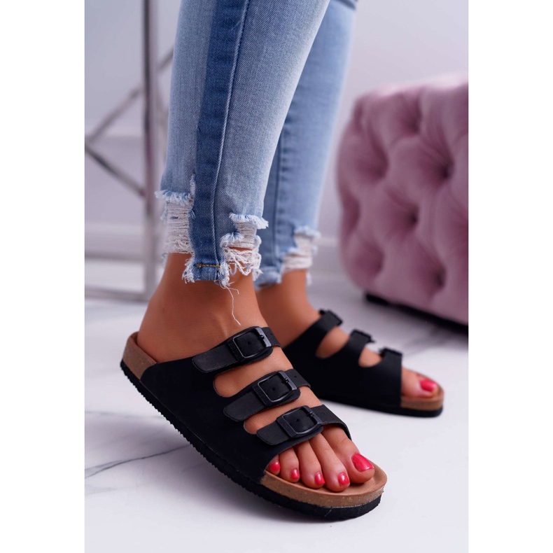 Kvinnors svarta tofflor Big Star DD274139 1