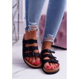 Kvinnors svarta tofflor Big Star DD274139 2