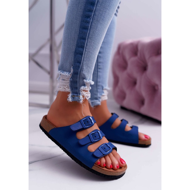 Marinblå tofflor Dam Big Star DD274140 1