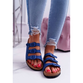 Marinblå tofflor Dam Big Star DD274140 2