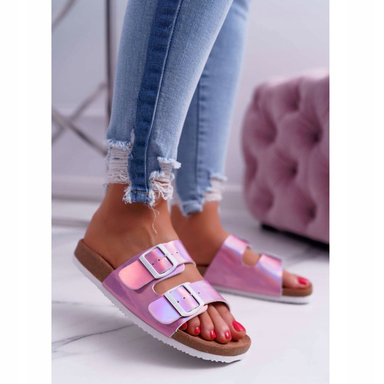 Lila tofflor för kvinnor Big Star DD274136 violett 1