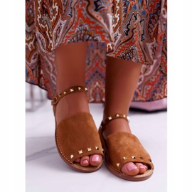 Sandaler för kvinnor Lu Boo mocka Camel Silena brun 2